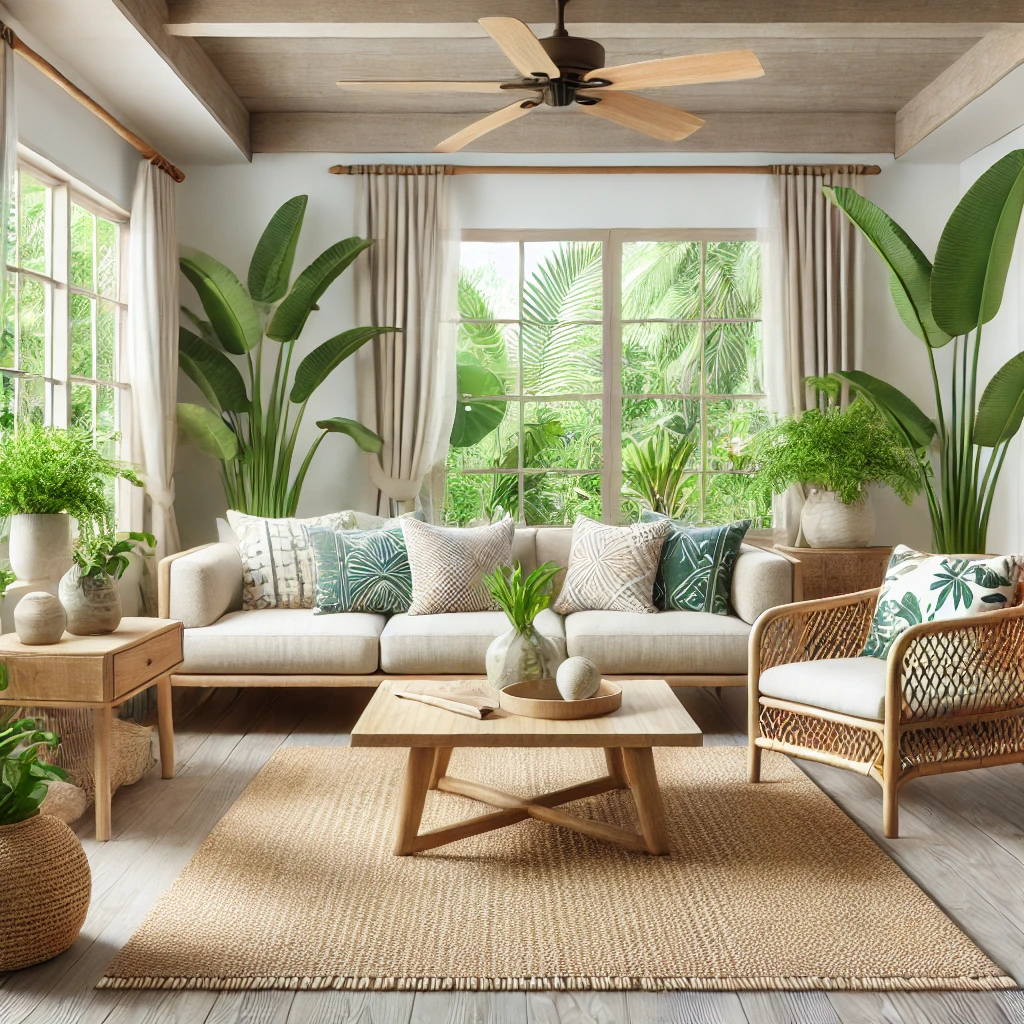 decoration interieure tropicale